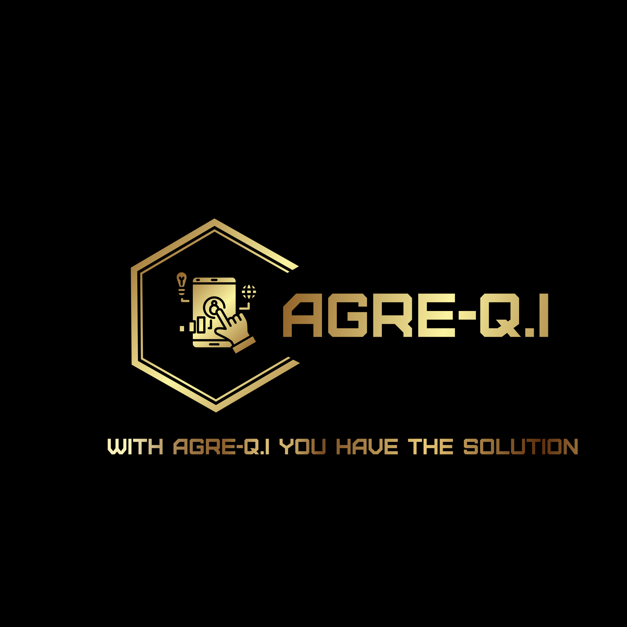AGRE-Q.I — logotipo 3D